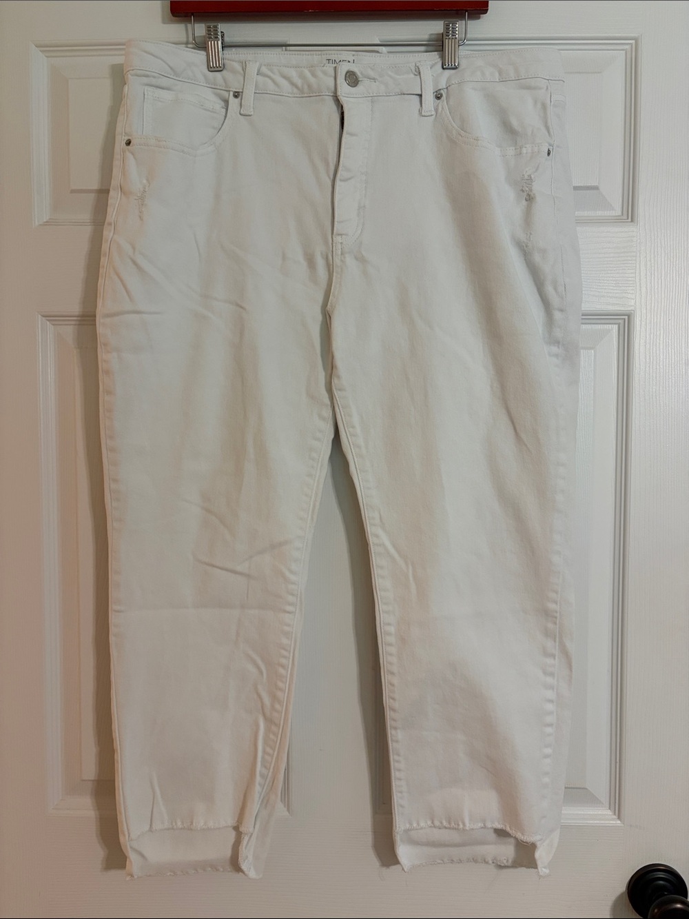 Time and Tru White High Rise Pants Jeans Size 20 Plus